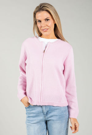 Clara Zip-up Knit Cardigan