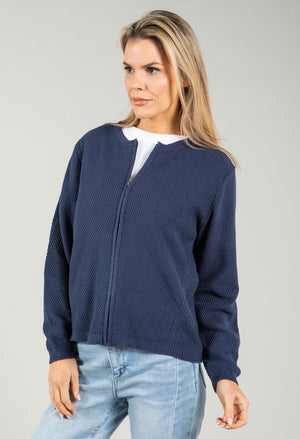 Clara Zip-up Knit Cardigan
