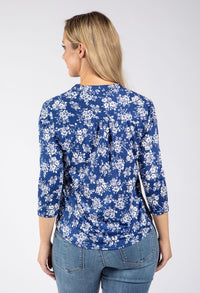 Sophie Floral Zip-Up Top