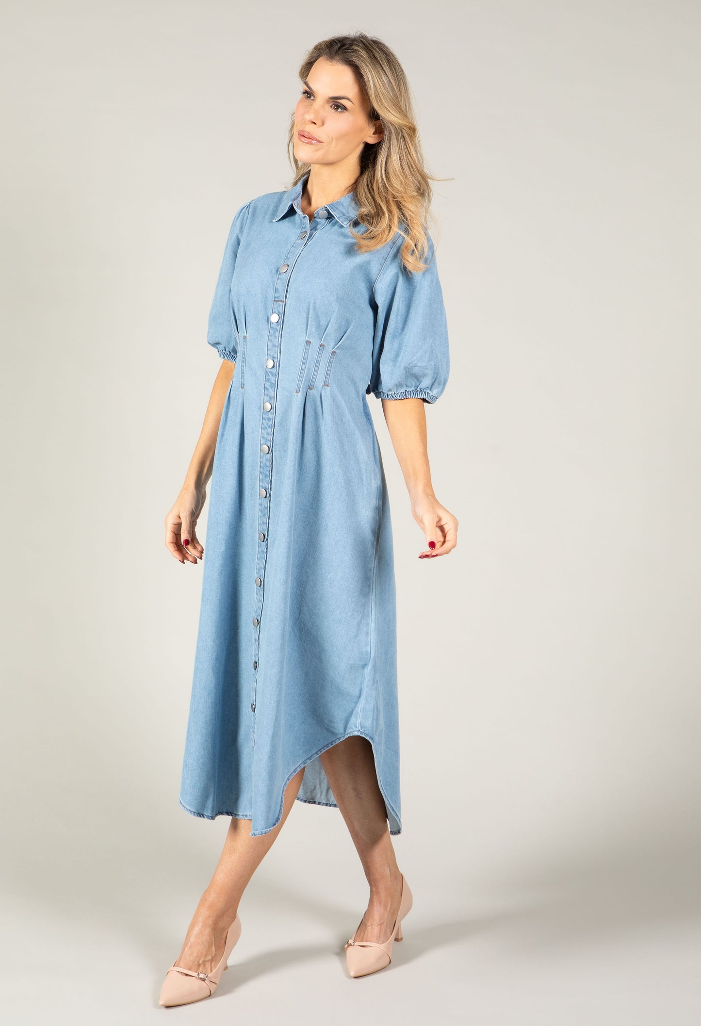 Denim Midi Dress