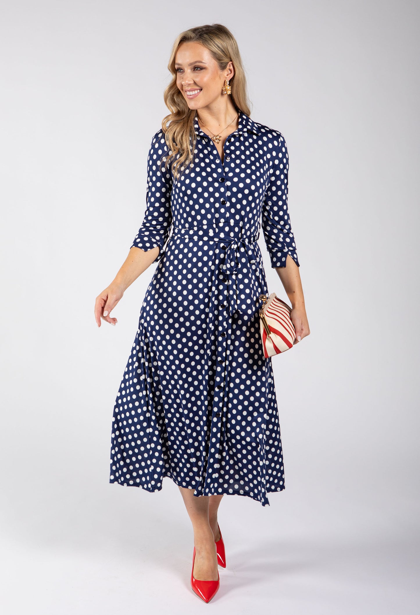Paulette Polka Dot Dress