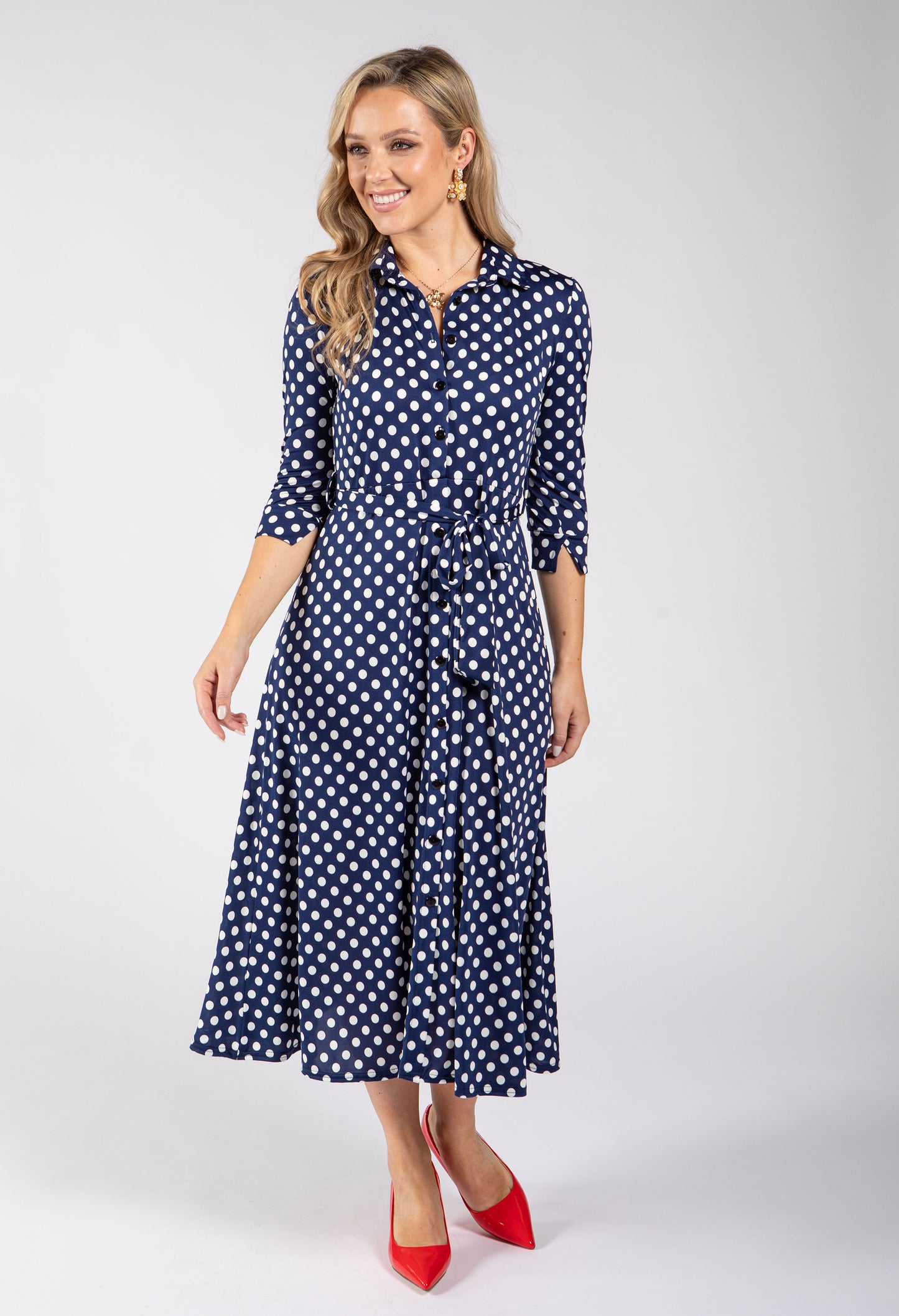 Paulette Polka Dot Dress