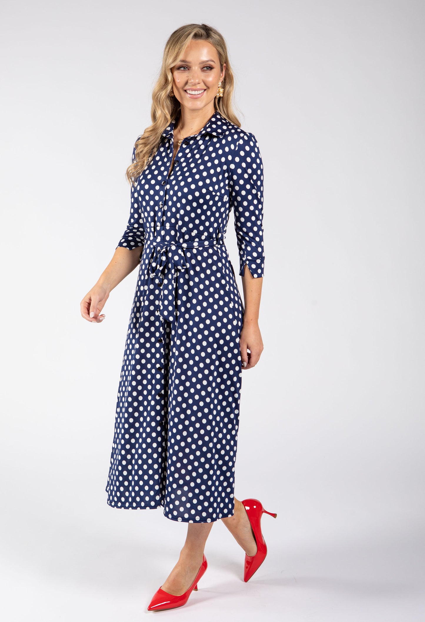 Paulette Polka Dot Dress