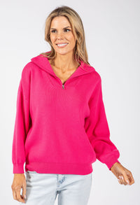 Ellie Half-Zip Knit Jumper