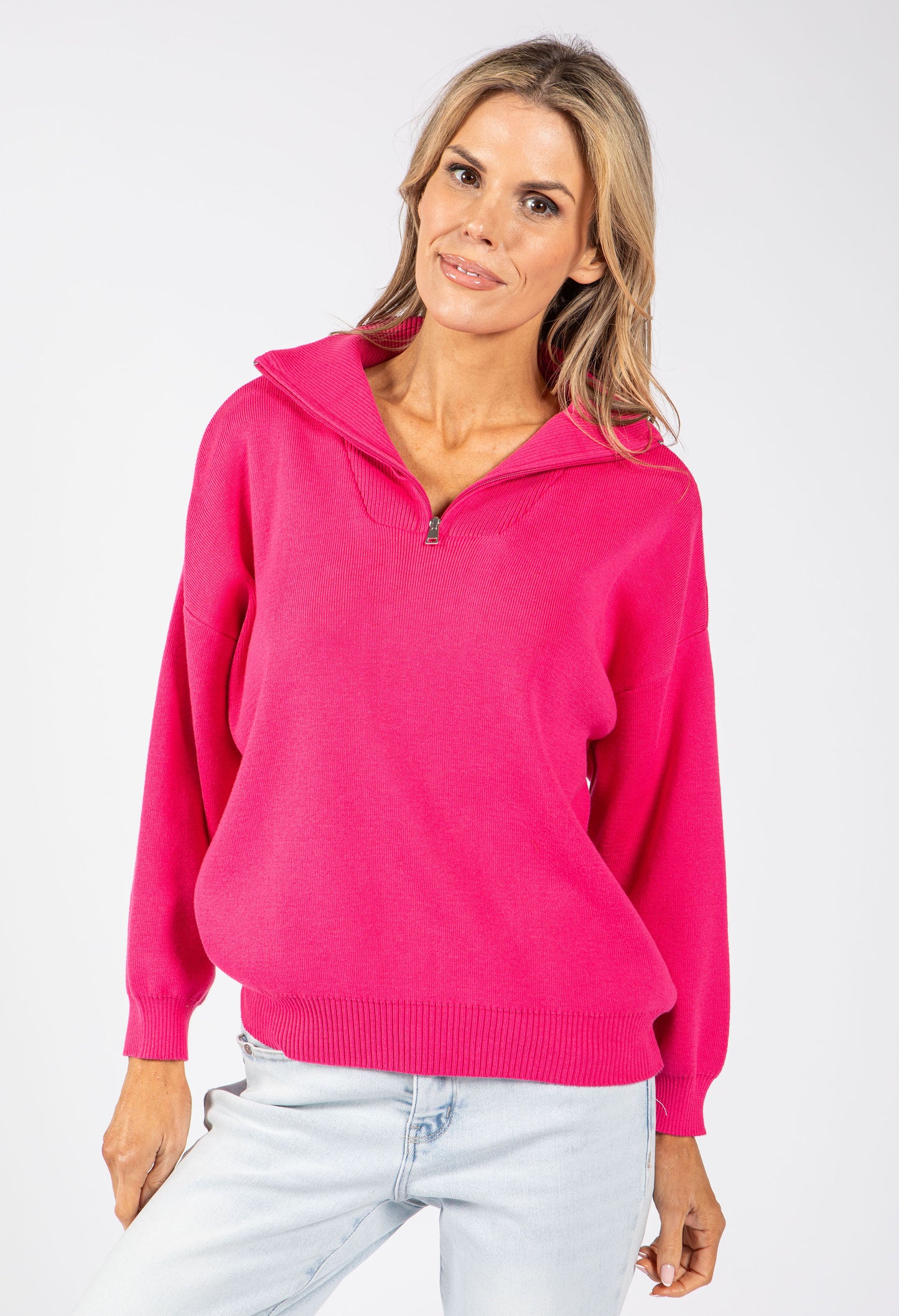 Ellie Half-Zip Knit Jumper
