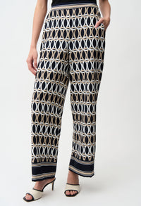 Geometric Mid-rise Trousers