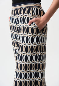 Geometric Mid-rise Trousers