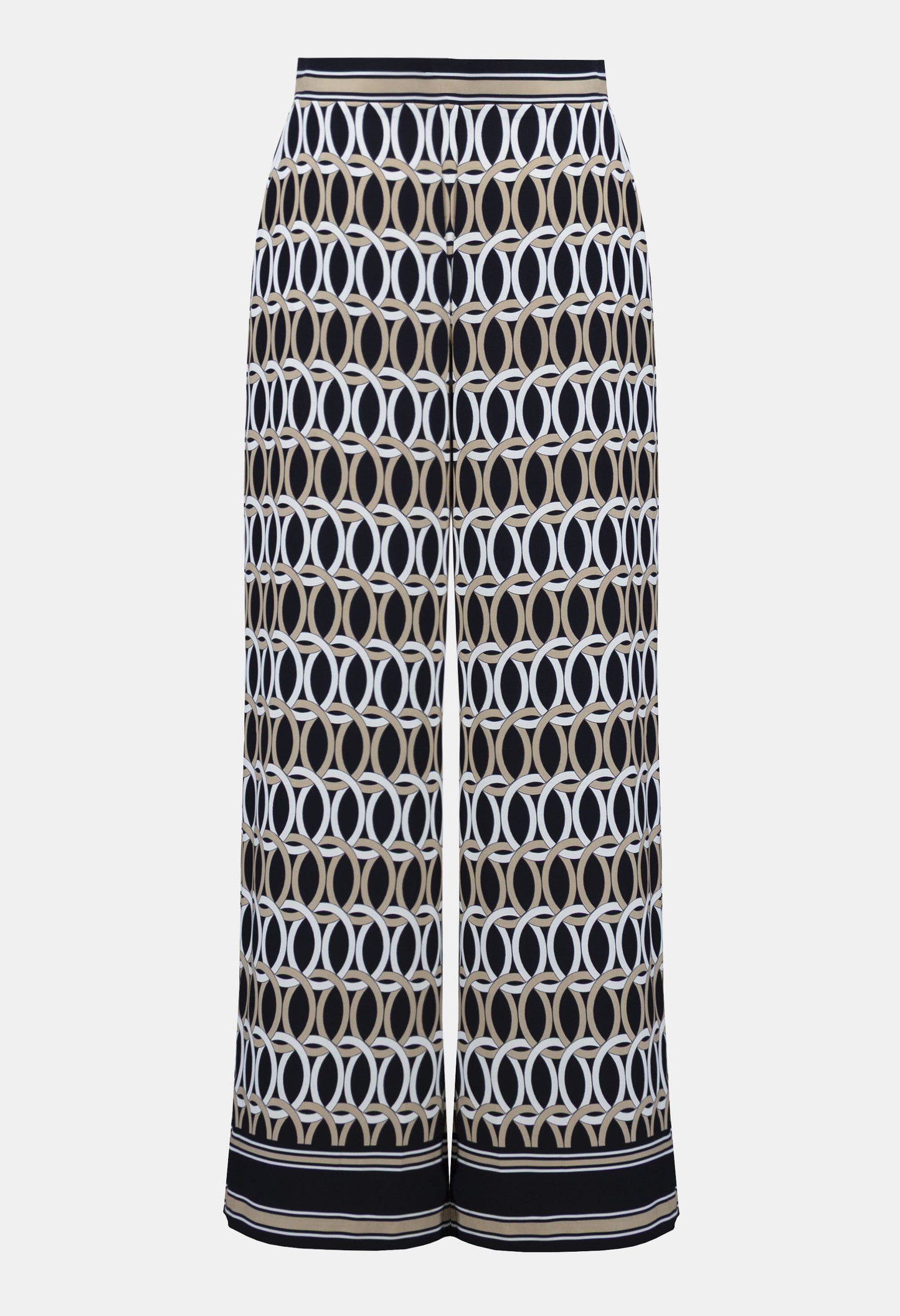 Geometric Mid-rise Trousers