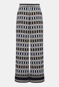 Geometric Mid-rise Trousers