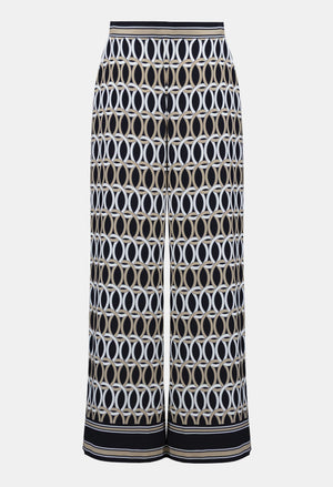 Geometric Mid-rise Trousers
