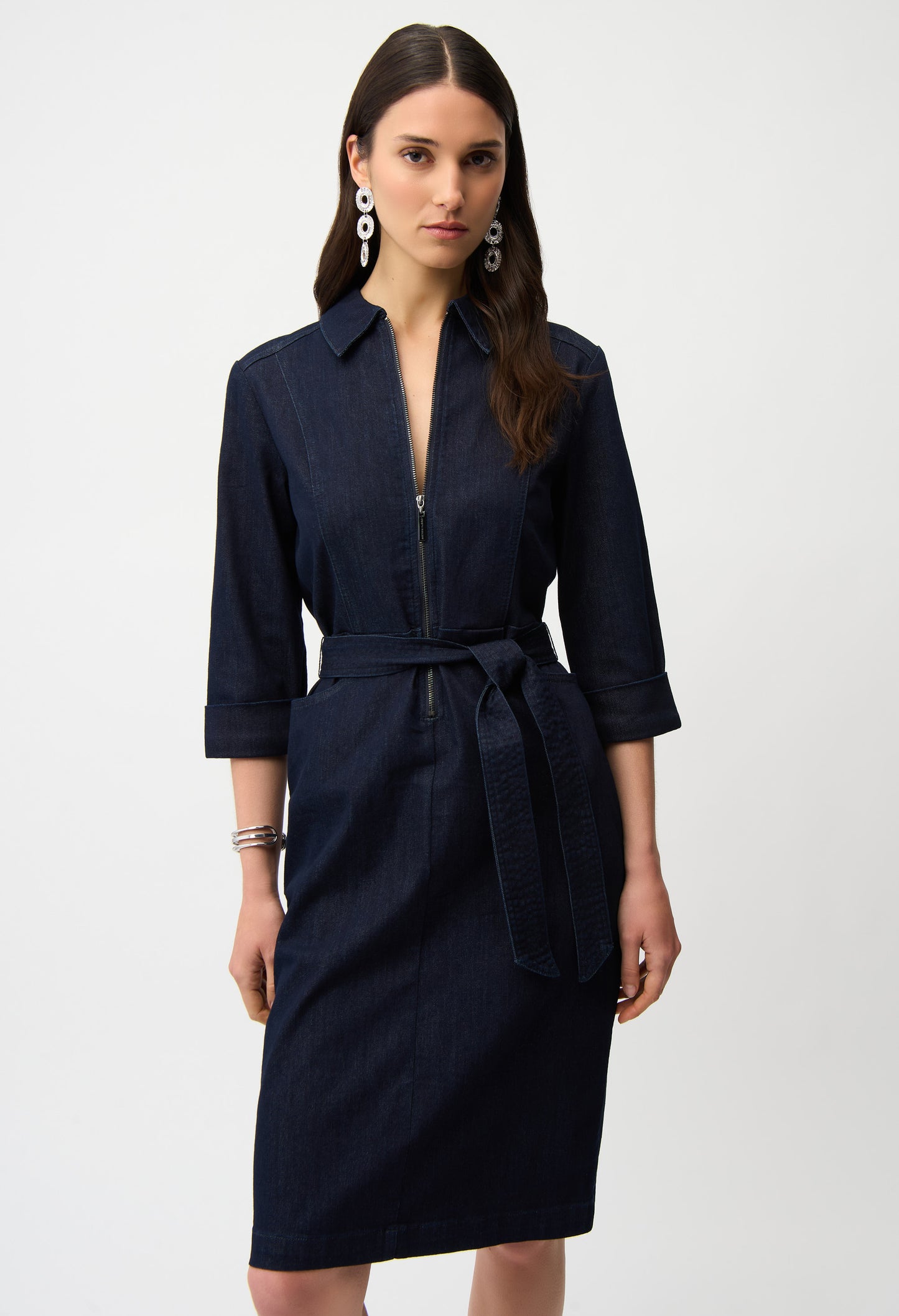 Knee-length Shirt Dress