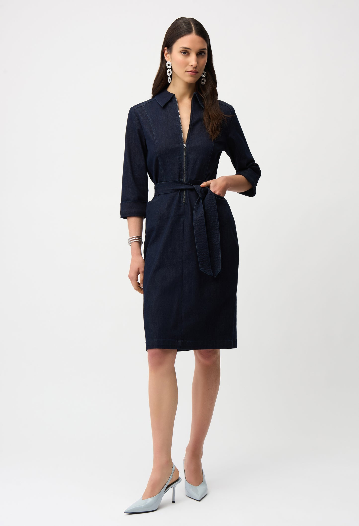Knee-length Shirt Dress