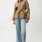 Cotton Twill Short Trench Jacket