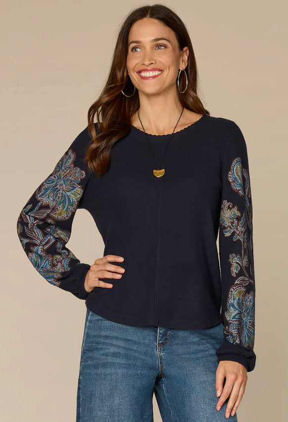 Paisley Design Knit Jumper