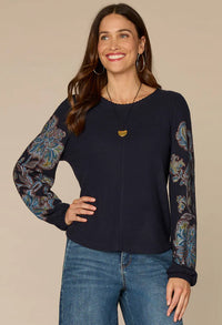 Paisley Design Knit Jumper