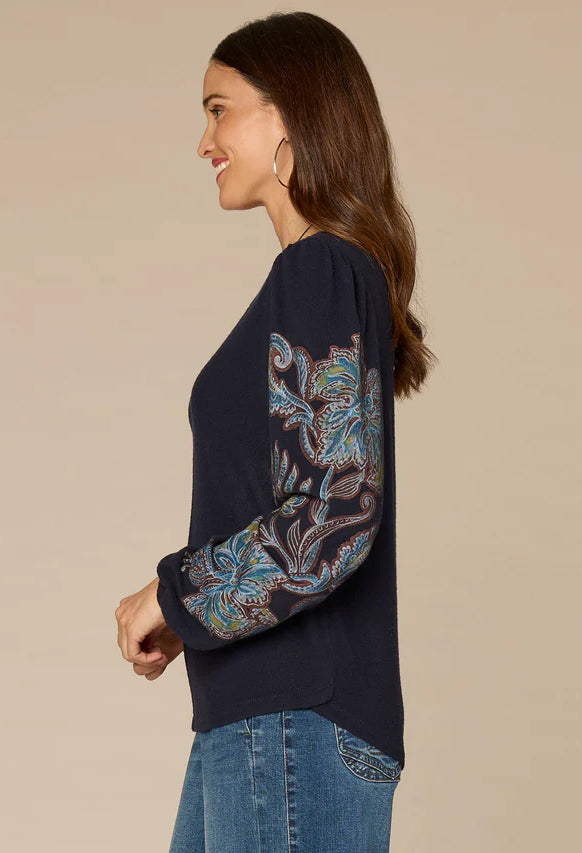 Paisley Design Knit Jumper