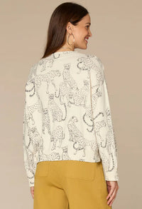 Animal Print Knit Jumper