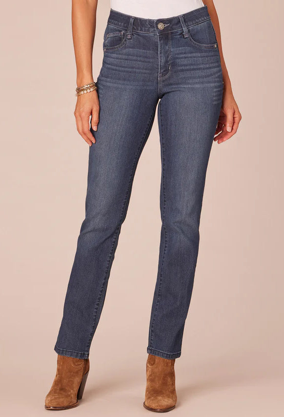 "Ab"solution® Tall Indigo High Rise Straight Leg Jeans