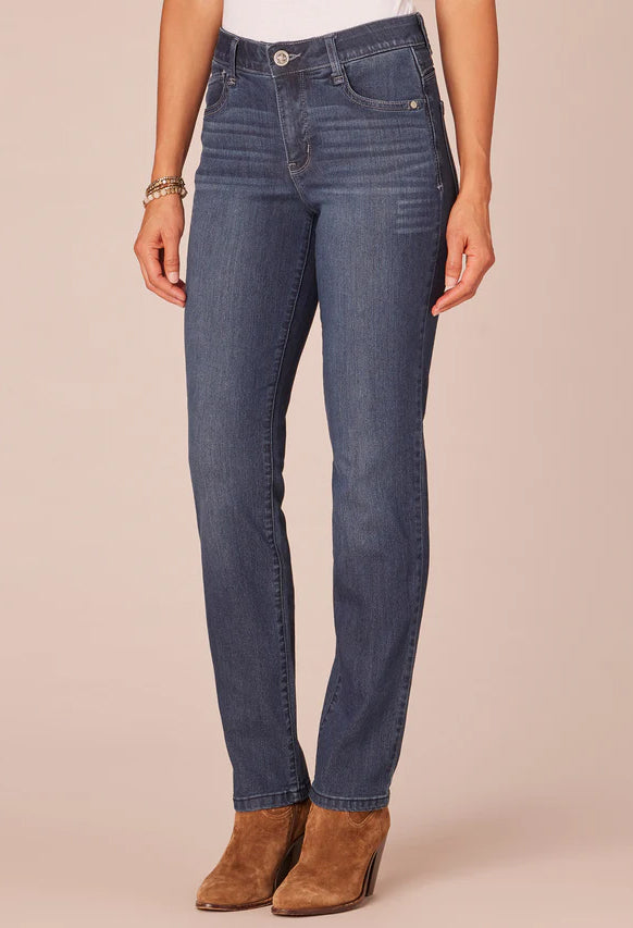 "Ab"solution® Tall Indigo High Rise Straight Leg Jeans