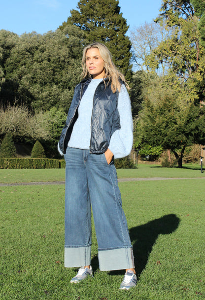 "Ab"solution® Skyrise Wide Leg Jeans