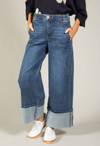 "Ab"solution® Skyrise Wide Leg Jeans