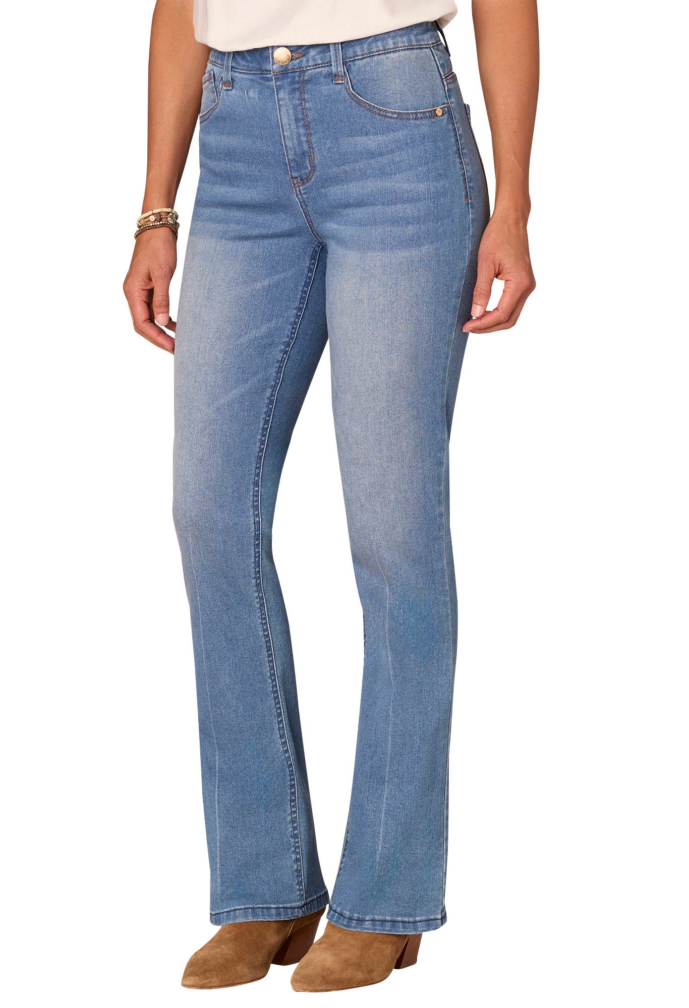 "Ab"solution High Rise Itty Bitty Boot Jeans
