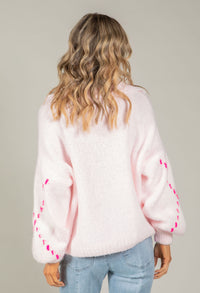 Argyle Design V-Neck Knit Jumper