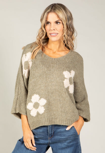 Floral Knit Jumper