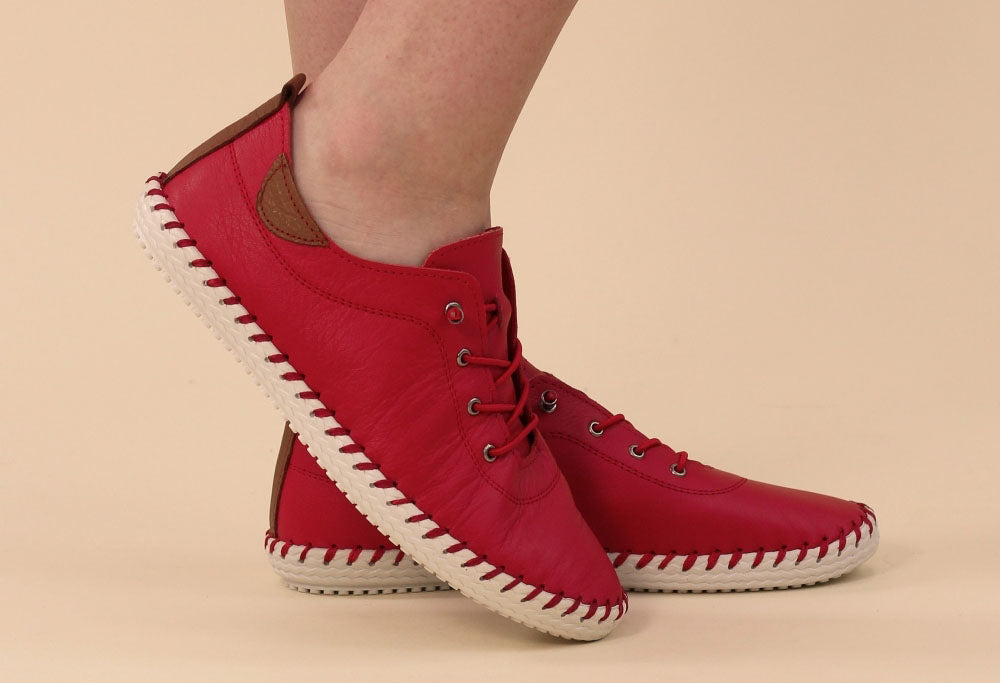 St. Ives Leather Plimsoll