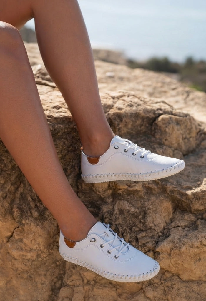 St. Ives Leather Plimsoll