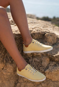 St. Ives Leather Plimsoll