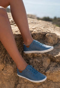 St. Ives Leather Plimsoll