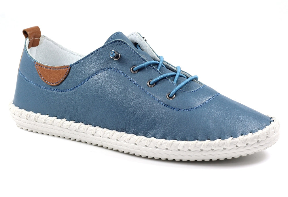 St. Ives Leather Plimsoll