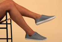 St. Ives Leather Plimsoll