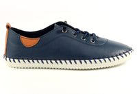 St. Ives Leather Plimsoll