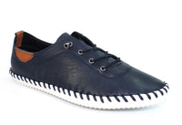 St. Ives Leather Plimsoll