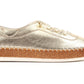 Evette Leather Plimsol