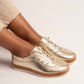 Evette Leather Plimsol