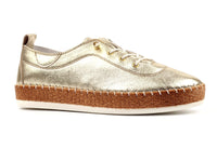 Evette Leather Plimsol