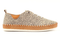Evette Leather Plimsol
