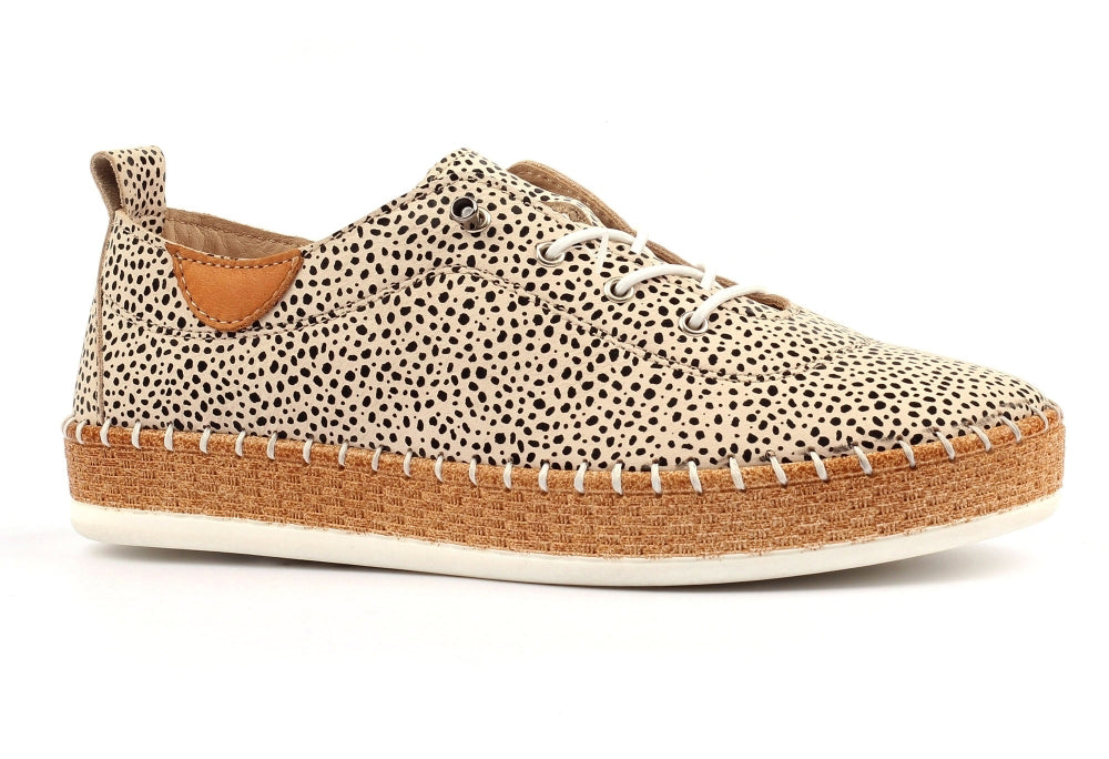 Evette Leather Plimsol