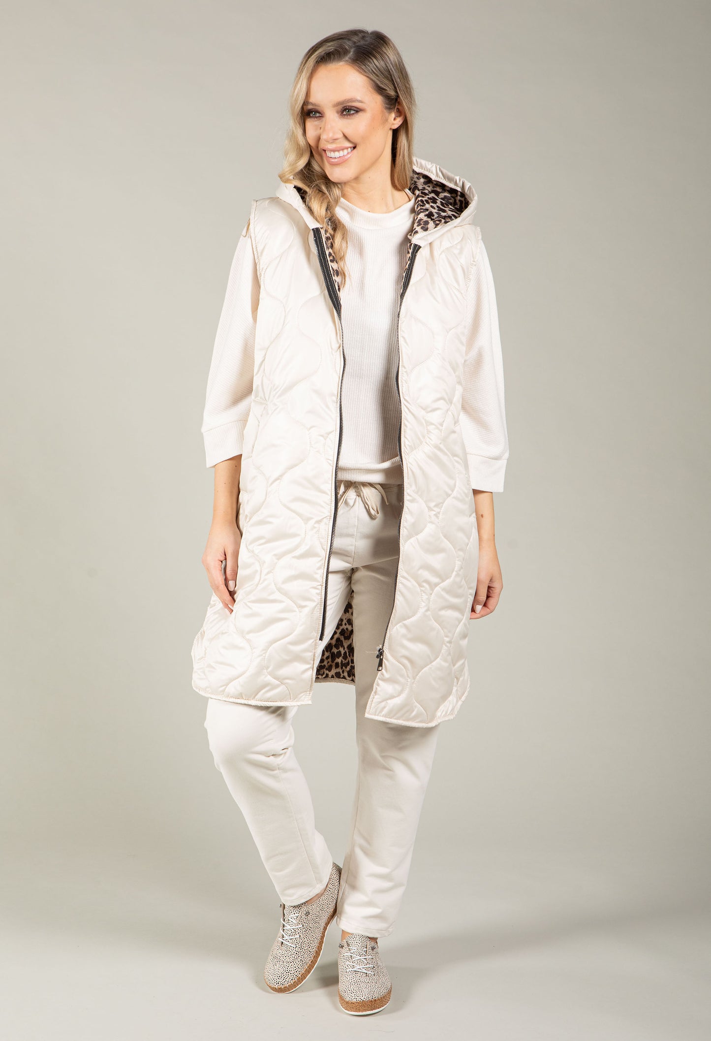 Longline Quilted Gilet