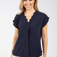 Fiesta Scalloped Neckline Top