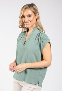 Shakira Ruffle Neck Top