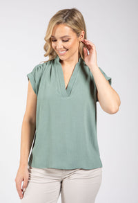 Shakira Ruffle Neck Top