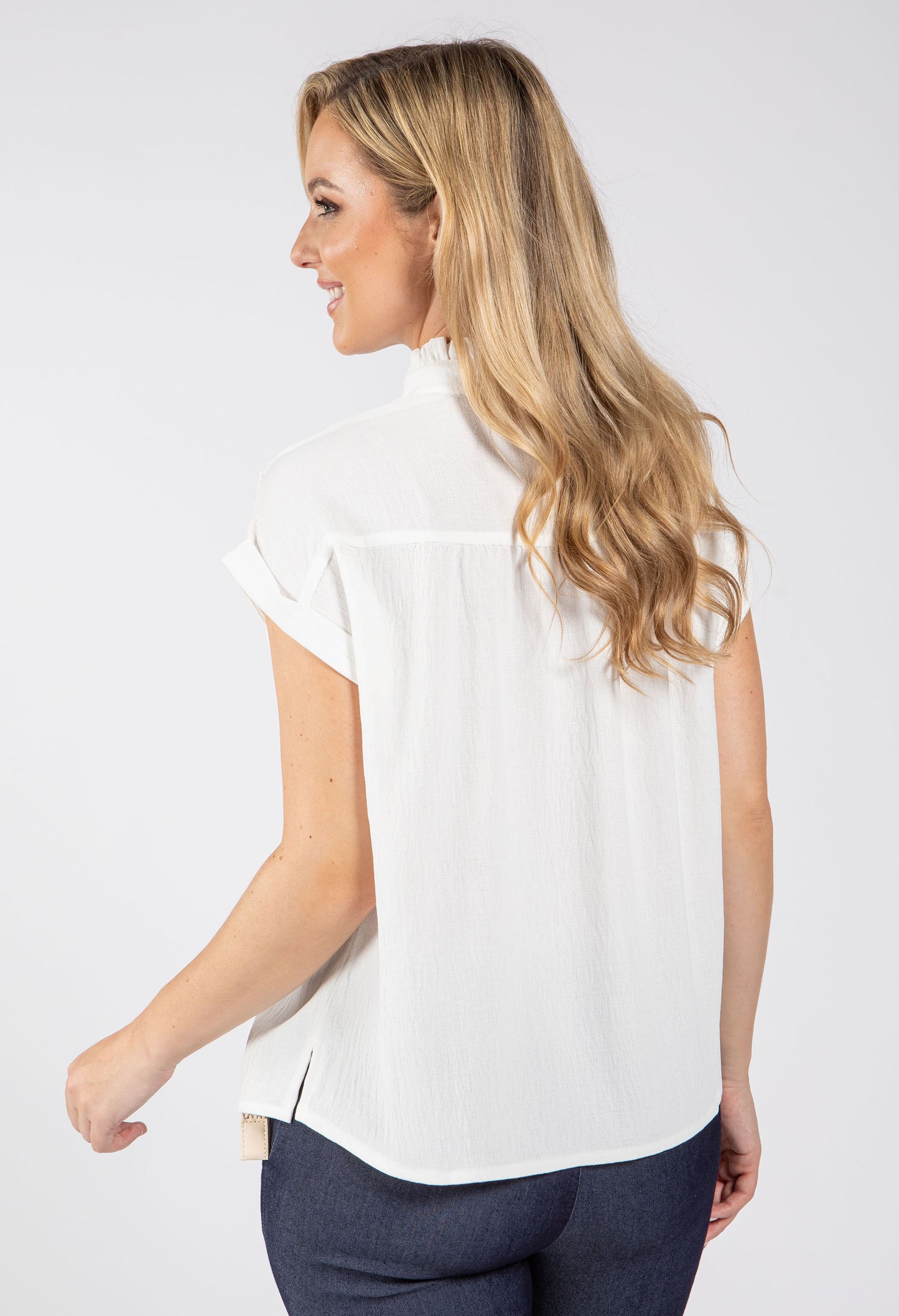 Shakira Ruffle Neck Top