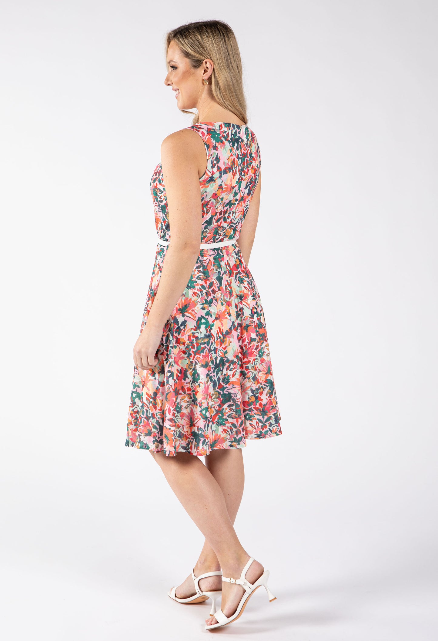 Dance Floral Belted Dress