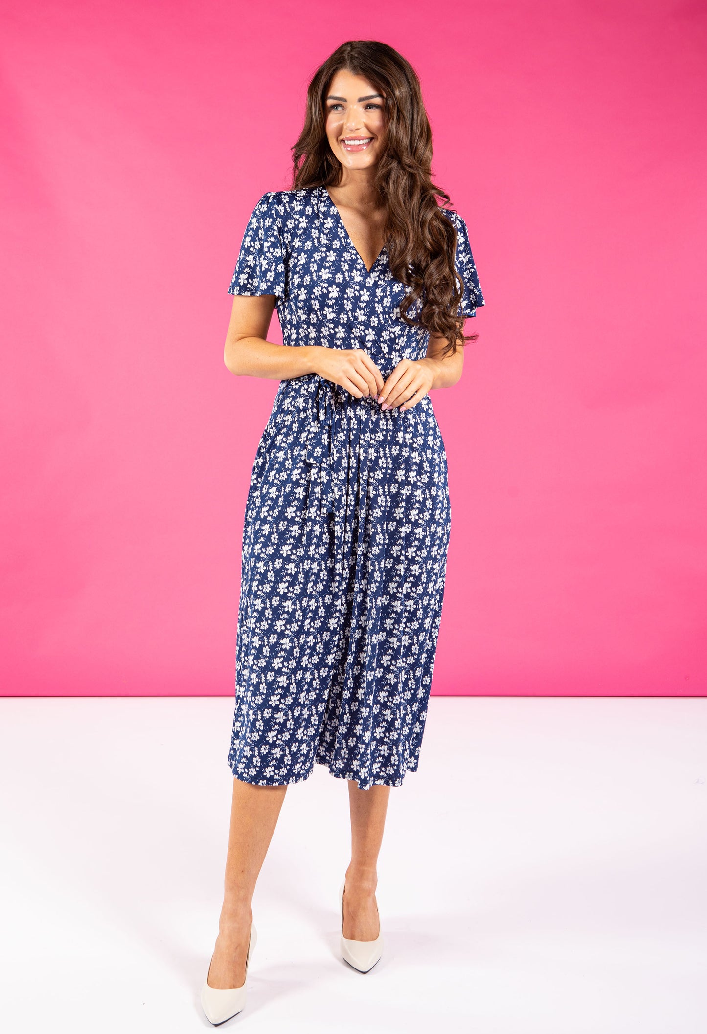 Plaza Floral Print Wrap Dress