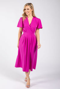 WRAP STYLE MIDI DRESS