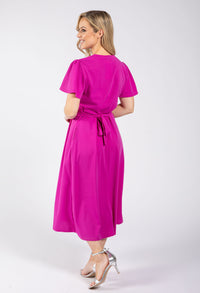 WRAP STYLE MIDI DRESS